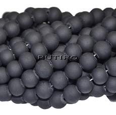 Бусина матовая Black 8мм, шт