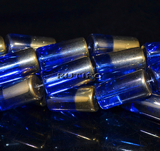 Бусины Blue, 20*10мм, низка 16см (8шт)