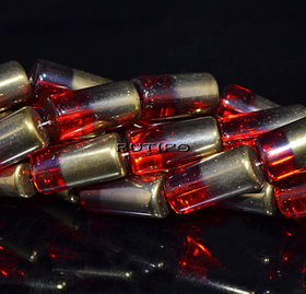 Бусины Red, 20*10мм, низка 16см (8шт)