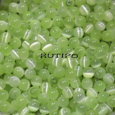 Cat's eye bead PaleGreen, 3mm, pcs