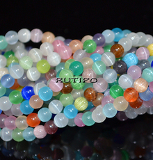 Cat Eye Beads Mix, 3.5-4mm, about 99pcs/strand