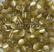 Cat eye bead, 4mm, pcs