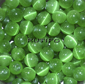 Намистина котяче око Green, 6мм, шт