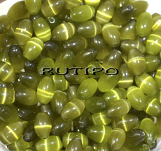 Cat's Eye rice bead, 6 * 4mm, pcs