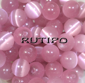 Намистина котяче око Pink, 10мм, шт