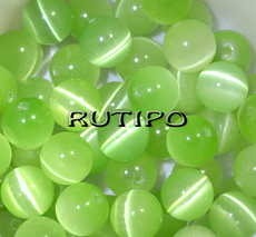 Cat eye bead, 10mm, pcs