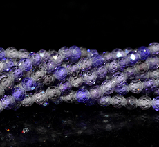 CZ beads, SlateBlue 3mm, about 125pcs/strand