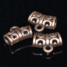 100шт, Держатели для подвесок Antique copper, 12*10мм