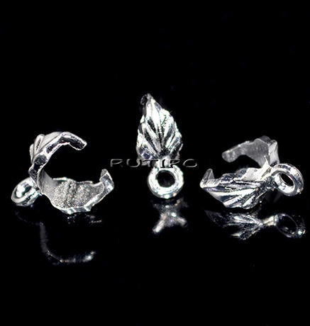 Бейл "Лист" Silver, 11*6мм, шт