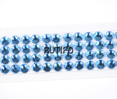 Scotch tape with Aquamarine rhinestones, 17 mm, reel