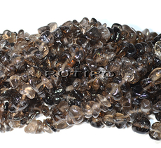 Beads Rauchtopaz tumbling 5-12mm, low 40cm