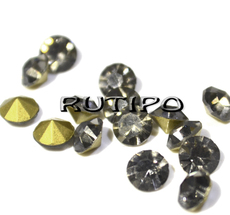 100шт, Конусные стразы Black Diamond, 3мм