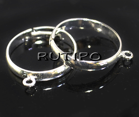 Основа для колечка Silver, 1ушко ,шт 