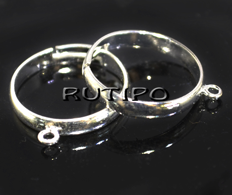Основа для колечка Silver, 1ушко ,шт 