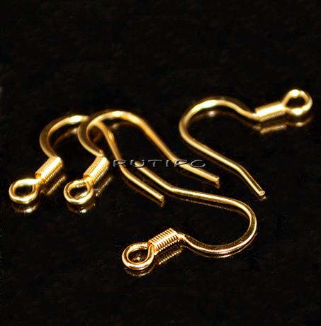 Швензы, мед.сталь 18k Gold Plated 18*16мм, пара
