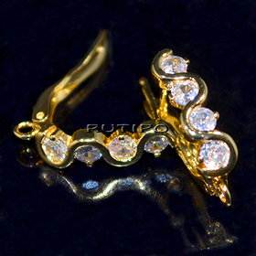 Швензы Golden CZ 21*5мм, пара