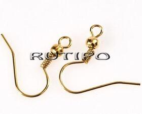 Earrings Golden 18mm, 100 pairs