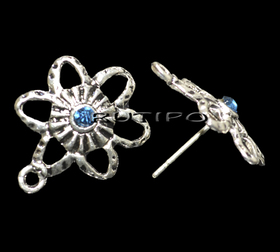 Пусети Antique Silver 21*16мм, пара