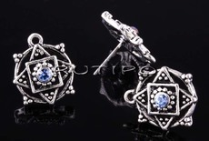 Пусеты Antique Silver 17*15мм, пара