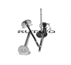 Studs stainless steel 4mm, pair