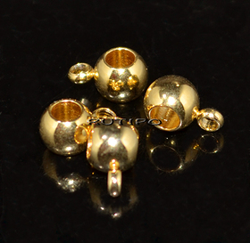 Держатель мед.сталь 24k Gold Plated 9*6*5мм, шт