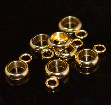 Держатель мед.сталь 18k Gold, 9*6*2мм, шт 
