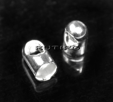 100шт, Концевики Silver, 7*4мм (в\д 3.2мм)