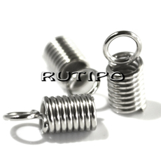 End spring Platinum color 9*5mm (size 3.5mm), 30pcs