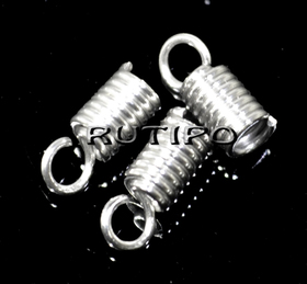 Cord End Stainless Steel 8*3.5mm (size 2mm), pcs