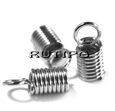 Cord End Stainless Steel 11*5mm (size 3.2mm), pcs