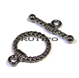 Тогл витой Gunmetal 20*19мм, шт