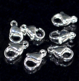Карабин мед.сталь Silver Plated 9*6мм, шт