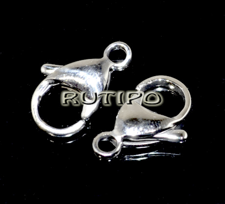 Карабин мед.сталь Silver Plated 15*9мм, шт
