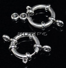 Round clasp, Stainless Steel, 28*17mm, pcs.