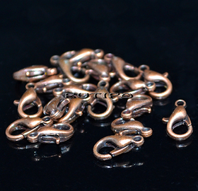 Карабин Antique copper 10*6мм, шт