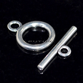 Тогл круглий Silver 23*19мм, шт