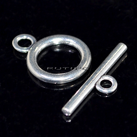 Тогл круглый Silver 23*19мм, шт