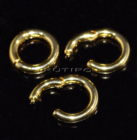 Застібка кругла 18K Gold Plated, 12*2мм, шт
