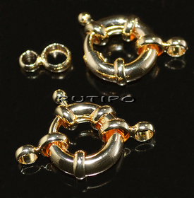 Застібка кругла 18K Gold Plated 22*14мм, шт