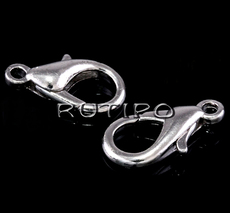 Carabiner Platinum color, 12*6mm, pcs