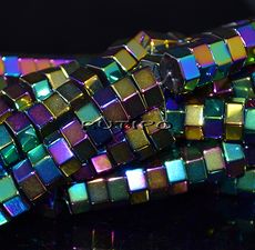 Бусины Гематит Multicolor, 8*4мм, низка 41см (ок. 98шт)