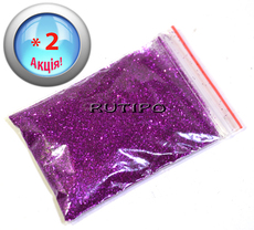 Глітер бузковий, упаковка 4.5г, 5шт(+5шт у подарунок)