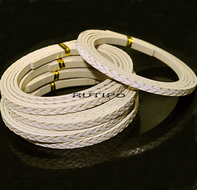 Шнур ПУ шкіра, Beige 5*2мм, 1.2м