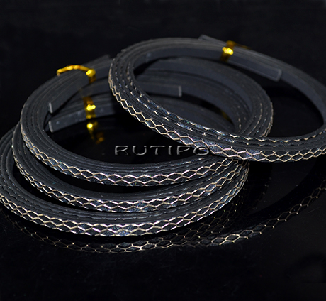 Шнур ПУ кожа, Black 5*2мм, 1.2м