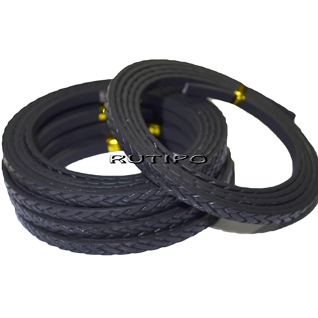 Шнур ПУ кожа Black 5*2мм, 1.2м