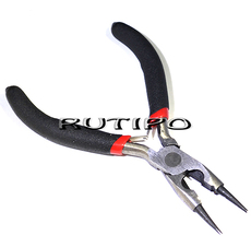 Round nose pliers with wire cutters, 128mm, pcs