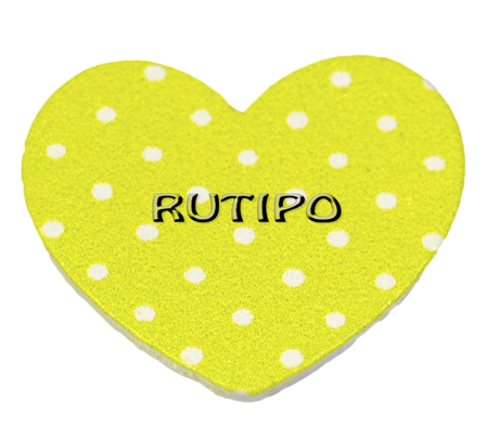 Wooden decor Heart with polka dots 30 * 24 * 2mm, pcs