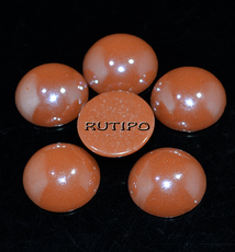 Ceramic cabochon Brown 14*5mm, pcs.