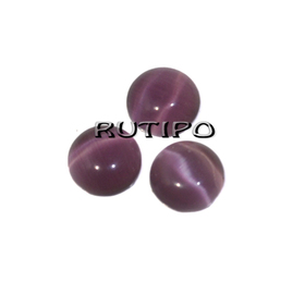 100шт, Кабошоны кошачий глаз Purple, 6мм