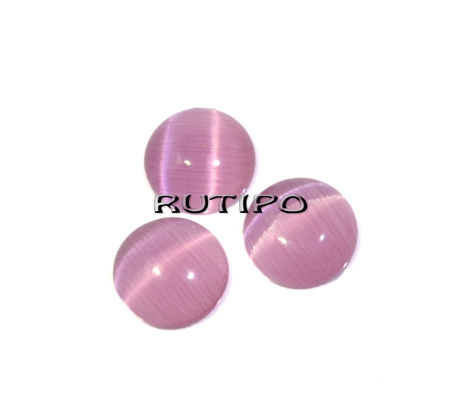 Кабошон кошачий глаз HotPink, 6*2.2мм,шт